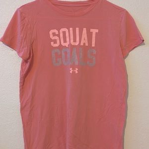 Pink Under Armor “Squat Goals” Shirt